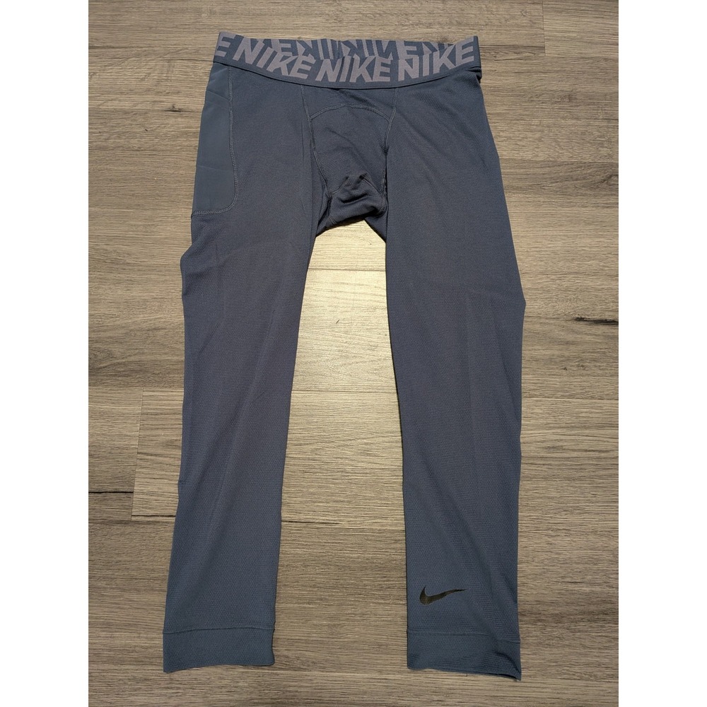 Nike Men's Gray Training Dri-FIT Compression Tight Size Small AJ1685-471